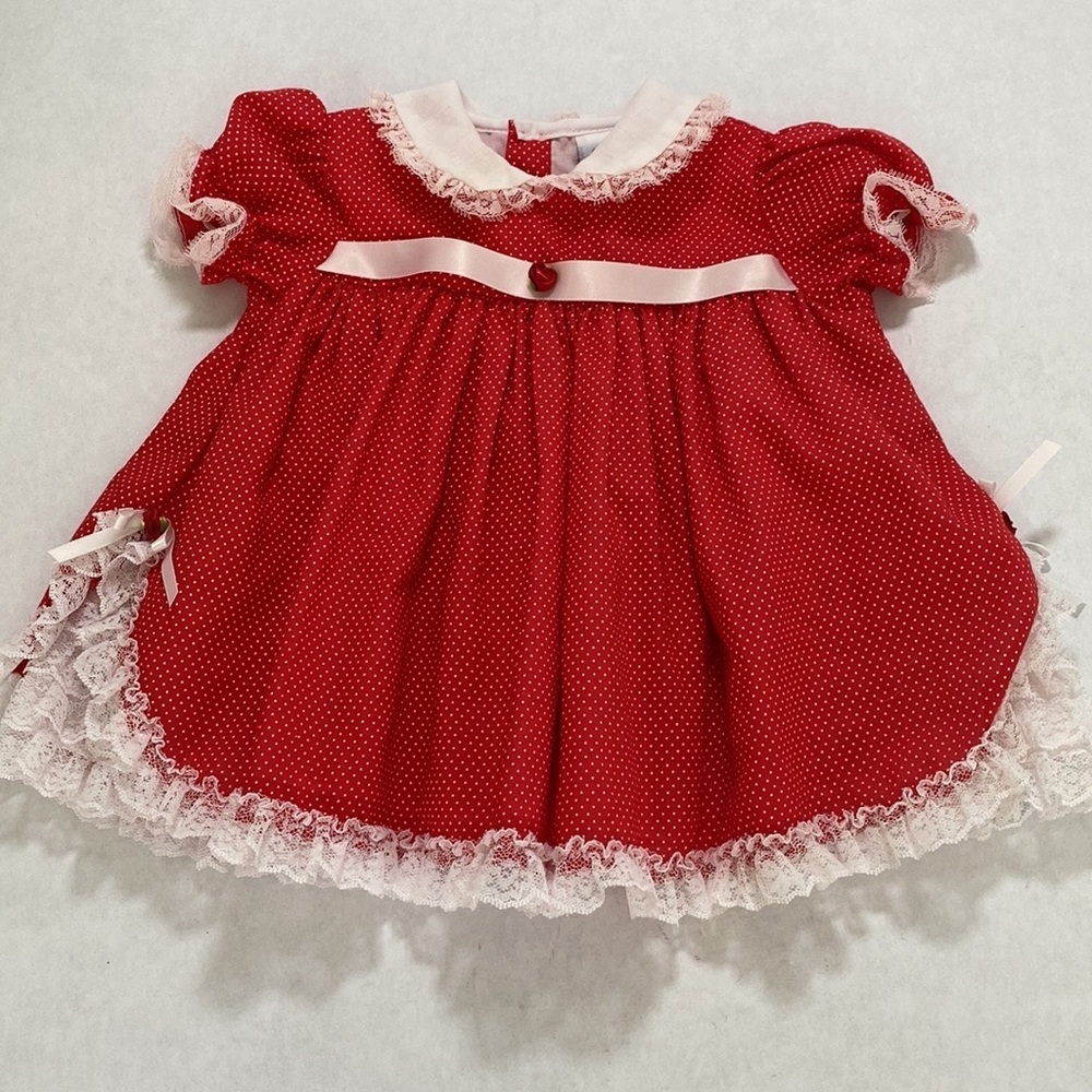 Charming Red Polka Dot Kids Dress